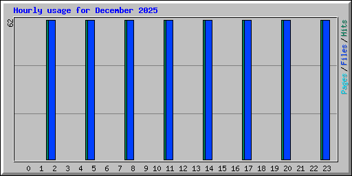 Hourly usage for December 2025