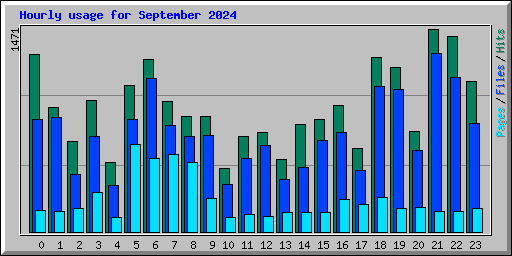 Hourly usage for September 2024